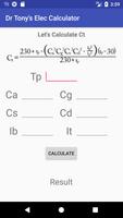 Dr Tony's Electrical Services Calculator screenshot 1