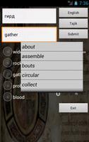 English Tajik Dictionary Screenshot 1