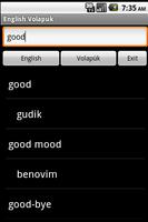 English Volapük Dictionary screenshot 2