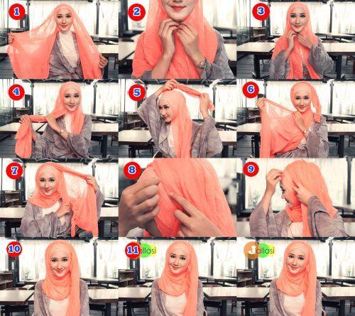 Tutorial Hijab Dian Pelangi Segi Empat