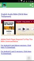English Audio Bible Affiche