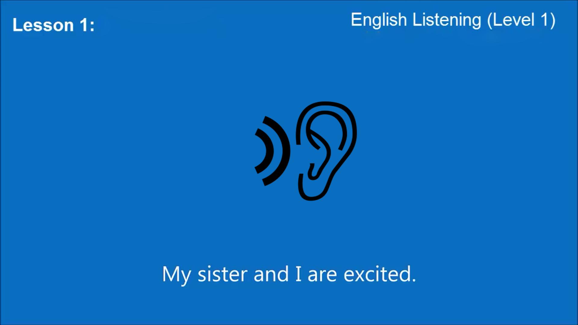 Listening English. Слушаем английский lessen 6. Уши по английски слушать
