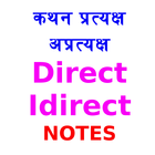 Direct  Indirect Narration Change rule Notes Hindi 圖標