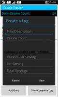 Calorie Track captura de pantalla 1