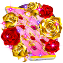 Golden and Red Roses Live Wall-APK