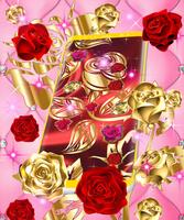 Golden and Red Roses Live Wall স্ক্রিনশট 1