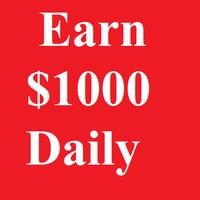 Earn $1000 daily online prank poster
