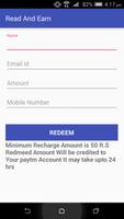 Read Earn Free Recharge/ Money ảnh chụp màn hình 2