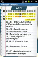 Calendário Facema 2014.1 स्क्रीनशॉट 2