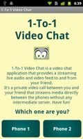 1-To-1 Video Chat Plakat