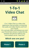 1-To-1 Video Chat โปสเตอร์