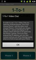 1-To-1 Video Chat imagem de tela 1