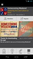 Penn Homecoming Weekend 2014 포스터