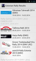 Estonian Rally Results Poster