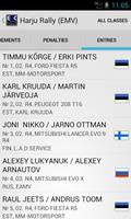 1 Schermata Estonian Rally Results