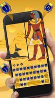 Egyptian Pharaoh Keyboard Theme الملصق