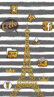 Tema Menara Eiffel Emas screenshot 1