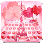 Red Love Eiffel Tower Theme icon