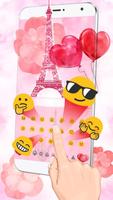 برنامه‌نما Red Love Eiffel Tower Theme عکس از صفحه