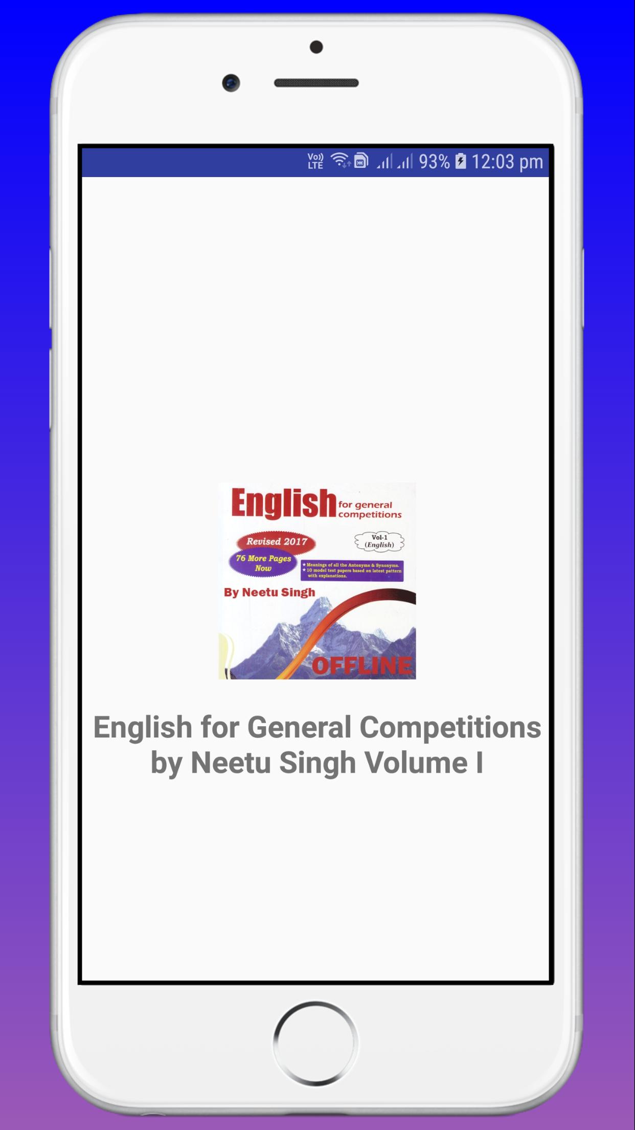 English for General Competitions by Neetu Singh for Android ... - 