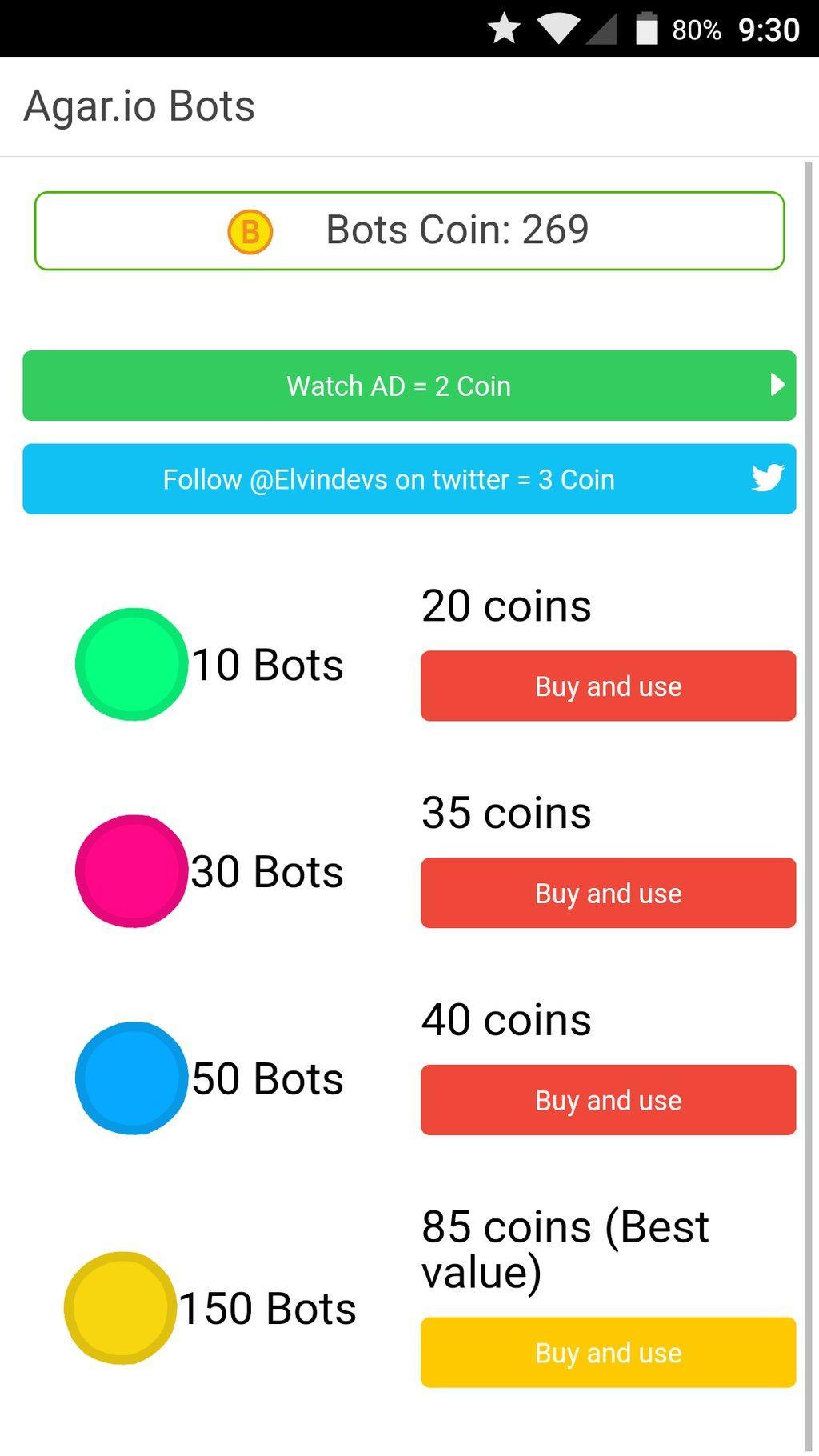 ดาวน์โหลด Bots for Agar.io APK สำหรับ Android