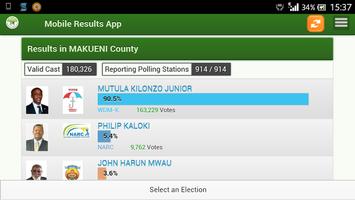 IEBC Provisional Results capture d'écran 1