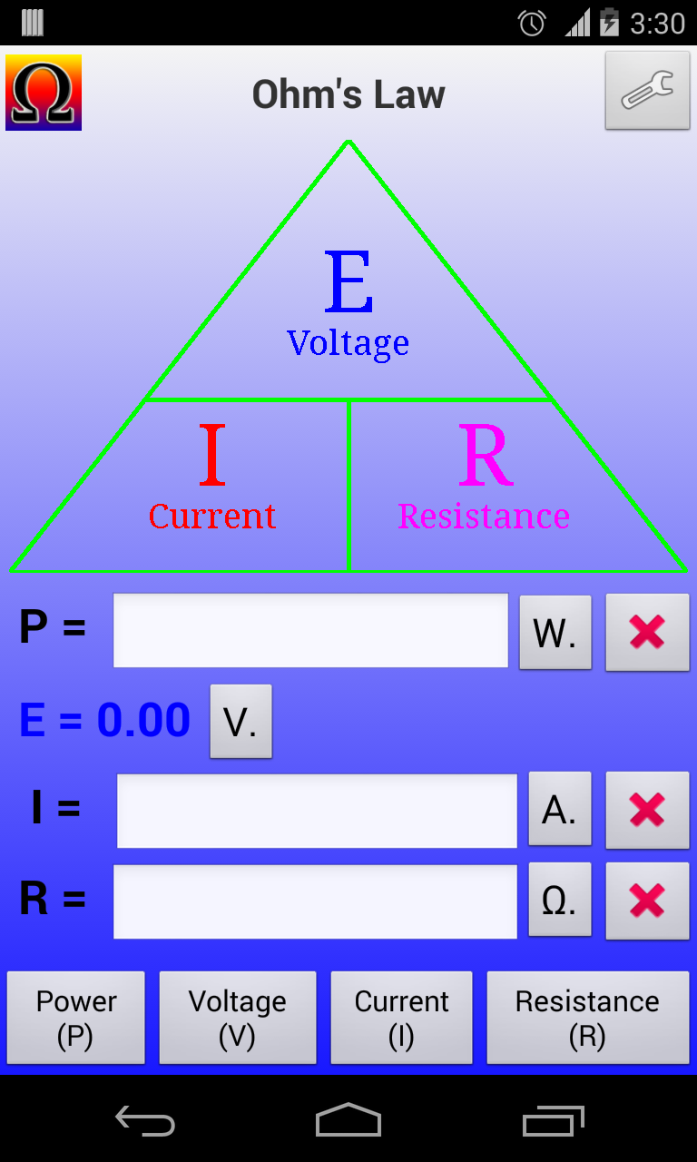 Ohm's Law Calculator APK 0.4 for Android Download Ohm's Law