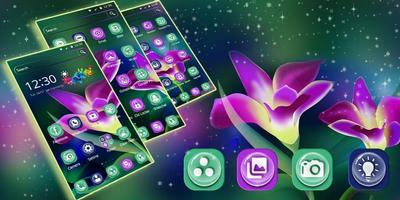 Sparkle Purple Tulip Tema captura de pantalla 3