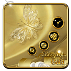 Golden Butterfly Flowers icon