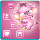 Elephant Pink Lovely icon