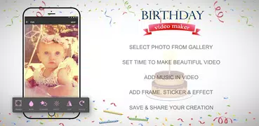 Geburtstag Video & GIF Maker