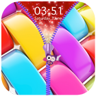 Colorful Zipper Lock Screen icône