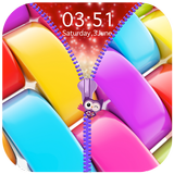 Colorful Zipper Lock Screen icône
