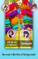 Colorful Zipper Lock Screen Plakat