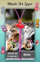 Cat Zipper Lock Screen captura de pantalla 3