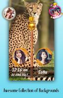 Cheetah Zipper Lock Screen-poster