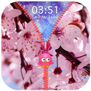 Cherry Blossom Zipper Lock Screen APK