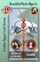 Clock Zipper Lock Screen screenshot 2
