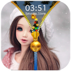 Cute Doll Zipper Lock Screen APK