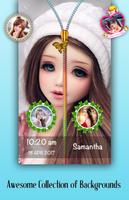 Cute Doll Zipper Lock Screen পোস্টার