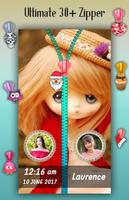 Cute Doll Zipper Lock Screen 截图 3