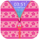 Cute Pink Zipper Lock Screen APK