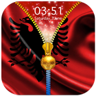 Albania Flag Zipper Lock Scree icône