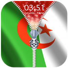 Algeria Flag Zipper Lock Screen Zeichen