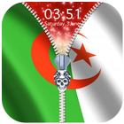 Algeria Flag Zipper Lock Screen icône