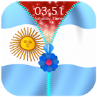 Argentina Flag Zipper Lock Scr icon