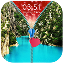 Beautiful Sight Zipper Lock Screen APK