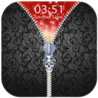 Black Zipper Lock Screen icono