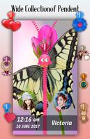 Butterfly Zipper Lock Screen imagem de tela 3