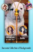 Dogs Zipper Lock Screen Cartaz